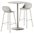 Muuto Fibre Cafe Bar Set 3D model small image 2