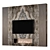 Modern TV Wall Mount Stand 3D model small image 3