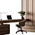 Modern Office Furniture Set 3D model small image 5