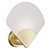 Brass & Opaline Wall Sconce 3D model small image 1