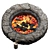 Stone Fire Bowl Set, Adjustable Lighting 3D model small image 2