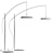 Contemporary Metal Fl Floor Lamp 3D model small image 2