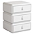 Rotating Drawer Bedside Table 3D model small image 3