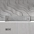 Curved Wave Headboard with Light 3D model small image 9