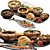 Assorted Food Set 3D model small image 1