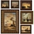 Classic Style Square Frame Art 3D model small image 3