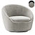 Cozy Swivel Chair: Modern Armchair 3D model small image 1