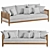 Elegant Flexform Parker Sofa 3D model small image 1