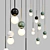 Modern Aromas Pendant Light 3D model small image 1