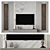 Modern TV Wall Mount Bracket 3D model small image 1