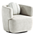 Elegant Morgan Swivel Chair 3D model small image 3