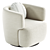 Elegant Morgan Swivel Chair 3D model small image 6