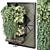 Set of Indoor Plants on Metal Shelf 3D model small image 1