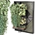 Set of Indoor Plants on Metal Shelf 3D model small image 7