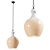 Flynn Milk Glass Pendant Light 3D model small image 1