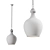 Flynn Milk Glass Pendant Light 3D model small image 2