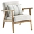 EKENASET Kilanda Armchair Light Beige 3D model small image 5