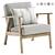 EKENASET Kilanda Armchair Light Beige 3D model small image 8