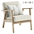 EKENASET Kilanda Armchair Light Beige 3D model small image 10