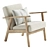 EKENASET Kilanda Armchair Light Beige 3D model small image 15