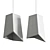 Minimalist Concrete Pendant Light 3D model small image 6