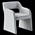 Modern Upholstered Armchair, Corona Render 3D model small image 4