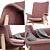 Modern Comfort Armchair with Fabrics 3D model small image 3