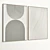 Plaster Duo Photo Frame Set 3D model small image 2