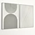 Plaster Duo Photo Frame Set 3D model small image 6