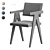 Grant-1 Dining Chair Beige Grey Blue Brown 3D model small image 5