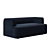 Boucle Gala 2 Seater Sofa 3D model small image 2