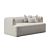 Boucle Gala 2 Seater Sofa 3D model small image 5