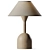 Sleek Metal Cora Table Lamp 3D model small image 2