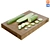 Kitchen Cucumber Board Set 3D model small image 1