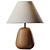 Sleek Groove Wooden Table Lamp 3D model small image 1