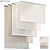 Modern Roller Blinds Curtains 02 3D model small image 1