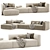 Dual-Tone Match Sofa Set 3D model small image 2