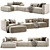 Dual-Tone Match Sofa Set 3D model small image 4