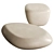 Organically Shaped Pietra Coffee Tables 3D model small image 2