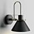 Sleek Nordic Metal Wall Sconce 3D model small image 5