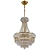 Empire Crystal Chandelier, Golden Finish 3D model small image 5