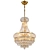 Empire Crystal Chandelier, Golden Finish 3D model small image 6