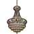 Empire Crystal Chandelier, Golden Finish 3D model small image 7