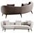 Elegant Raphael Sofa Minotti Design 3D model small image 8