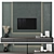 Modular TV Wall Unit Set 3D model small image 1