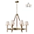 Equestrian Inspired Brass Chandelier 3D model small image 1