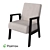 "Birch Armchair Ecominimalism Style 3D model small image 1