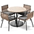 Designer RODA Dining Set 3D model small image 11