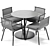 Designer RODA Dining Set 3D model small image 12