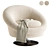 Elegant Swivel Chair Nemo 3D model small image 2